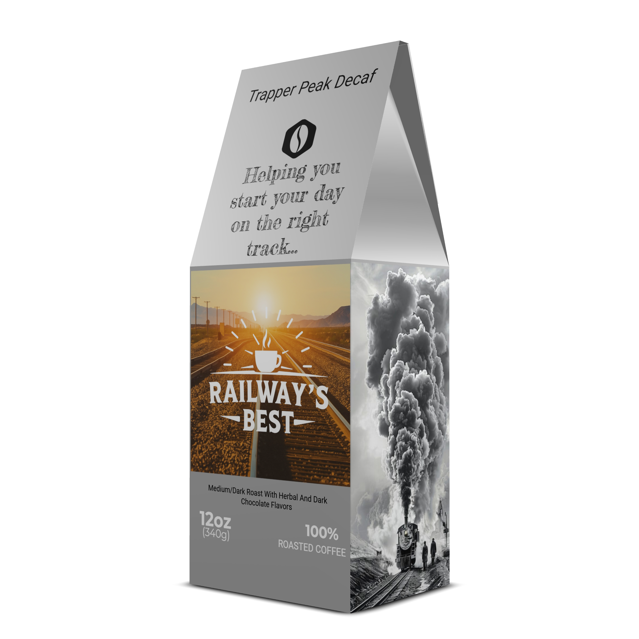 Trapper Peak Decaf - Rich Earthy, Herbal, And Dark Chocolate